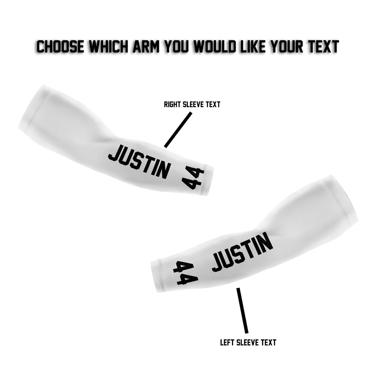 Custom Arm Sleeve, Personalized Arm Sleeve, Compression Arm Sleeve, Youth and Adult Sizes, Group Rates Available