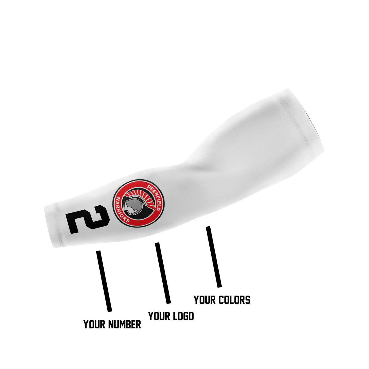 Custom Arm Sleeve, Personalized Arm Sleeve, Compression Arm Sleeve (Youth and Adult Sizes Available)